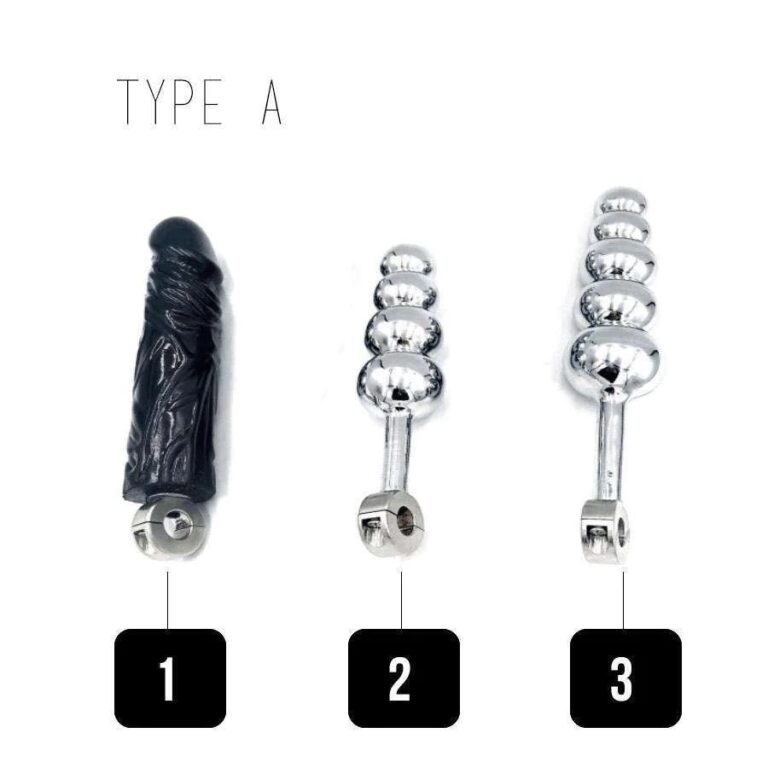 Anal plugs for chastity belts - type A - Add Some Anal Plugs to Fill You Up During Your Chastity Play