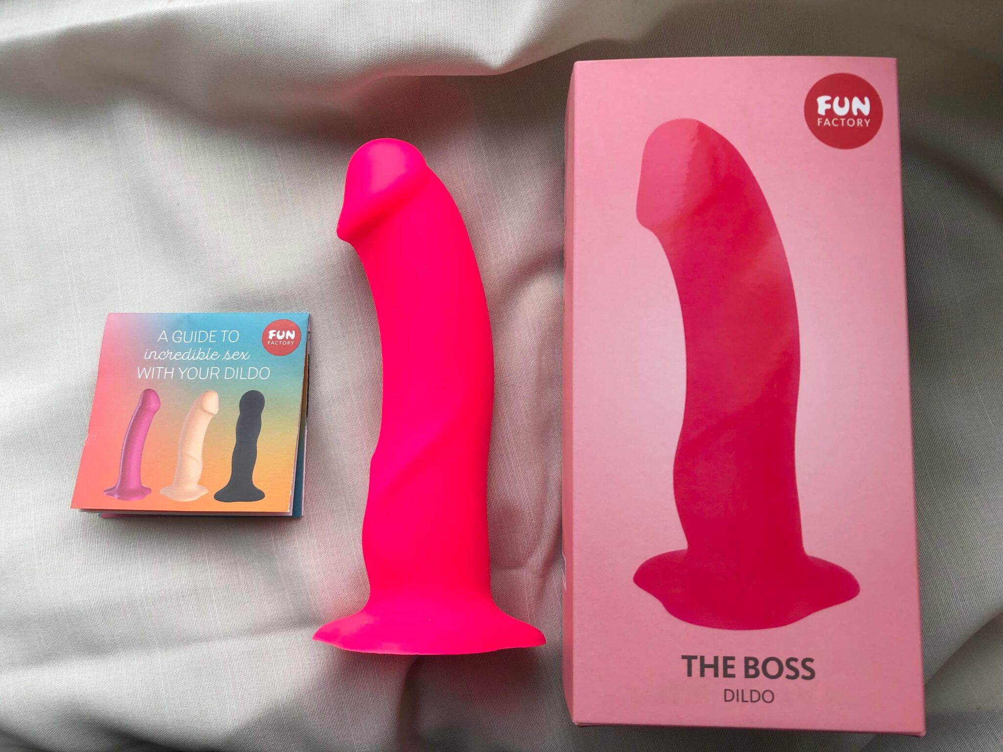 Fun Factory The Boss Pink Silicone Dildo. Slide 8