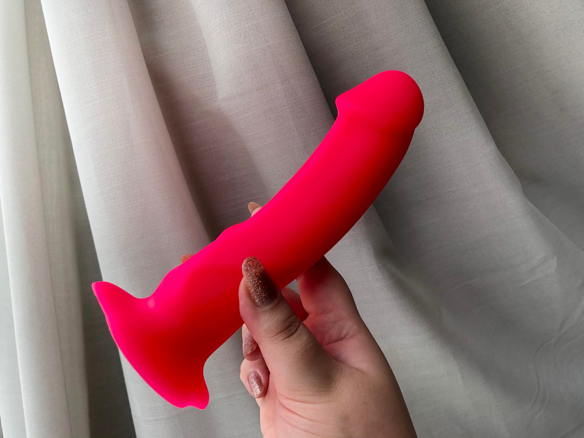 Fun Factory The Boss Pink Silicone Dildo. Slide 5