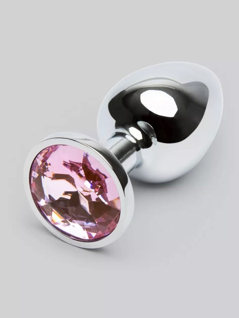 Lovehoney Silver Jeweled Metal Butt Plug  - Add Some Anal Plugs to Fill You Up During Your Chastity Play