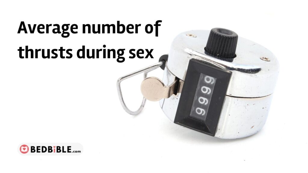 Average number of thrusts during sex