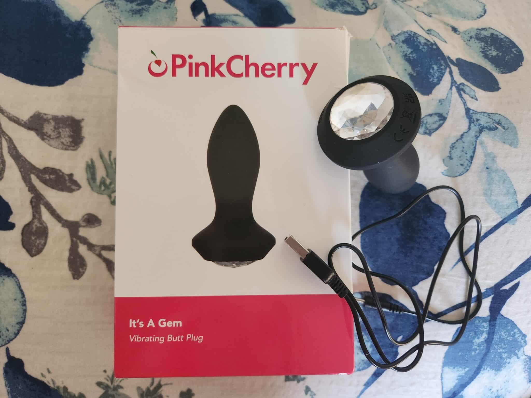 PinkCherry It's a Gem - Vibrating Butt Plug. Slide 7