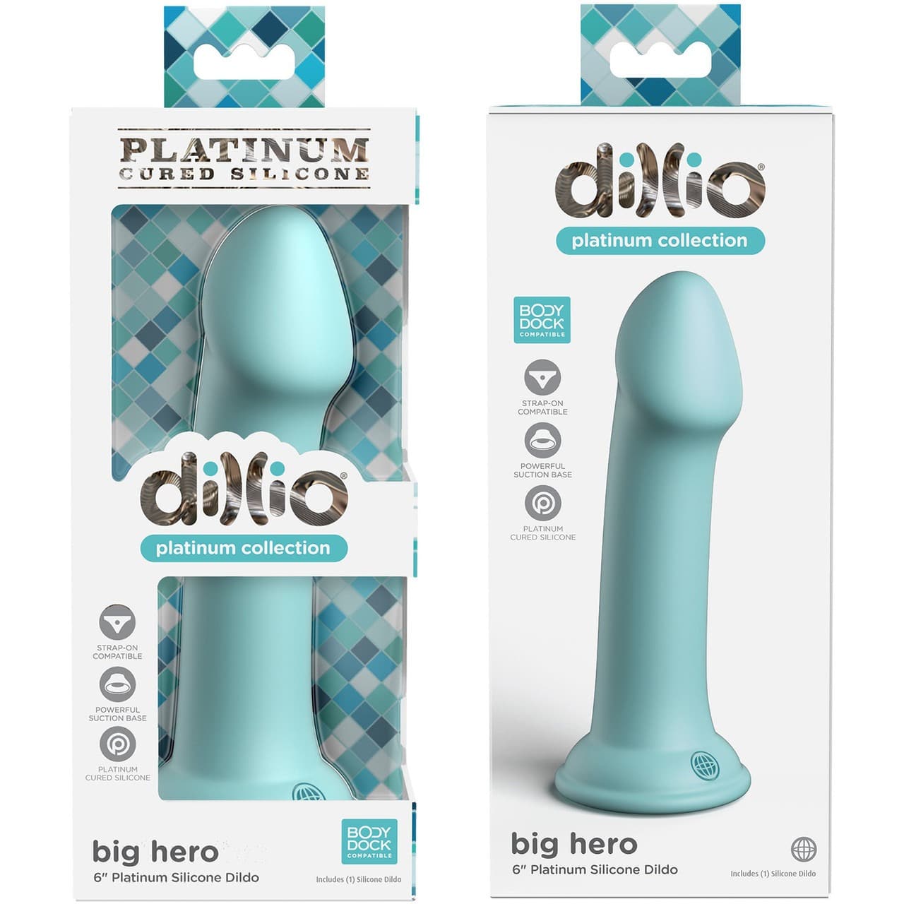 Dillio Platinum Big Hero 6 Inch Suction Cup Dildo. Slide 2