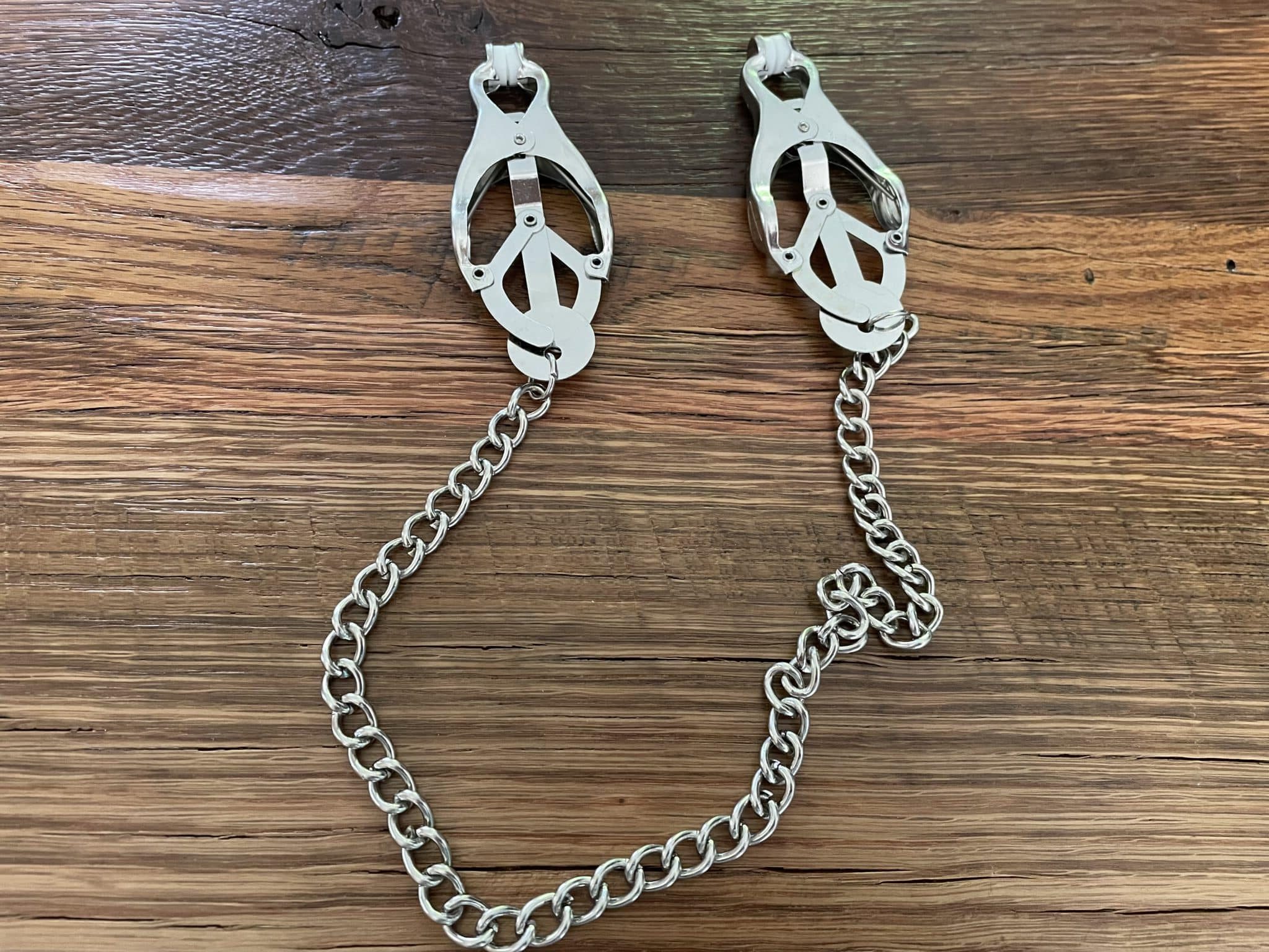 Bondage Boutique Squeeze and Tease Nipple Clamps. Slide 2