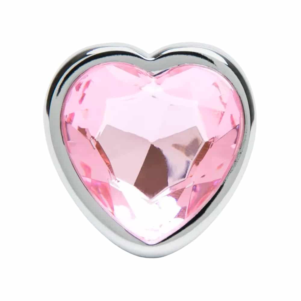 Lovehoney Jeweled Heart Metal Butt Plug . Slide 2
