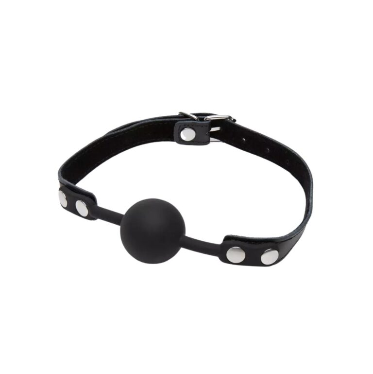 Bondage Boutique Faux Leather Silicone Ball Gag Review