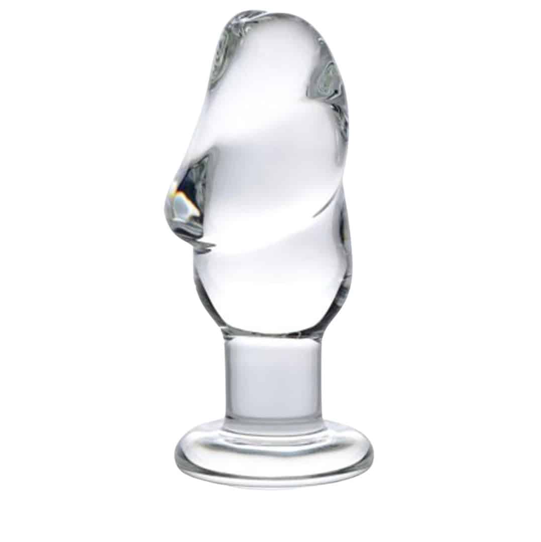 Prisms Erotic Glass Penis Anal Plug. Slide 2