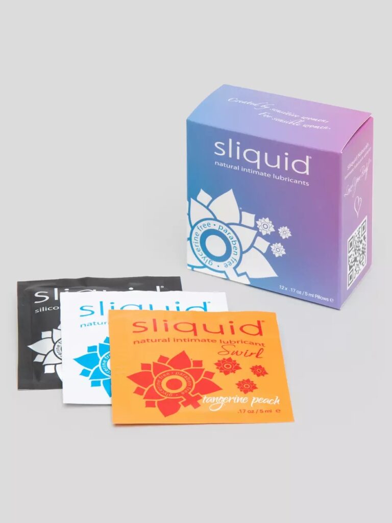 Sliquid Naturals Lube Cube Lubricant Sachets - Take-Out Lubes for Your Wild Adventures