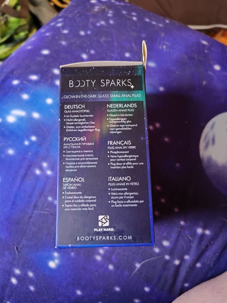 Booty Sparks Glow-in-Dark Glass Butt Plug Review