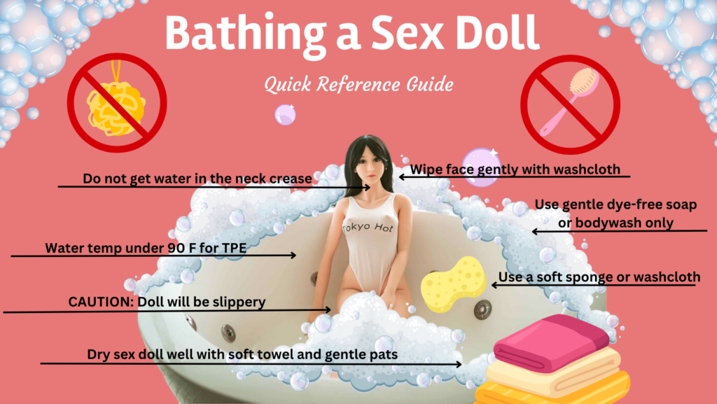 Bathing a sex doll in the bathtub infor header