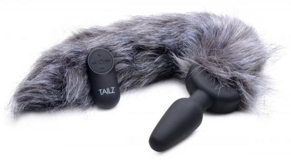 Gray Remote Control Vibrating Fox Tail Anal Plug Review