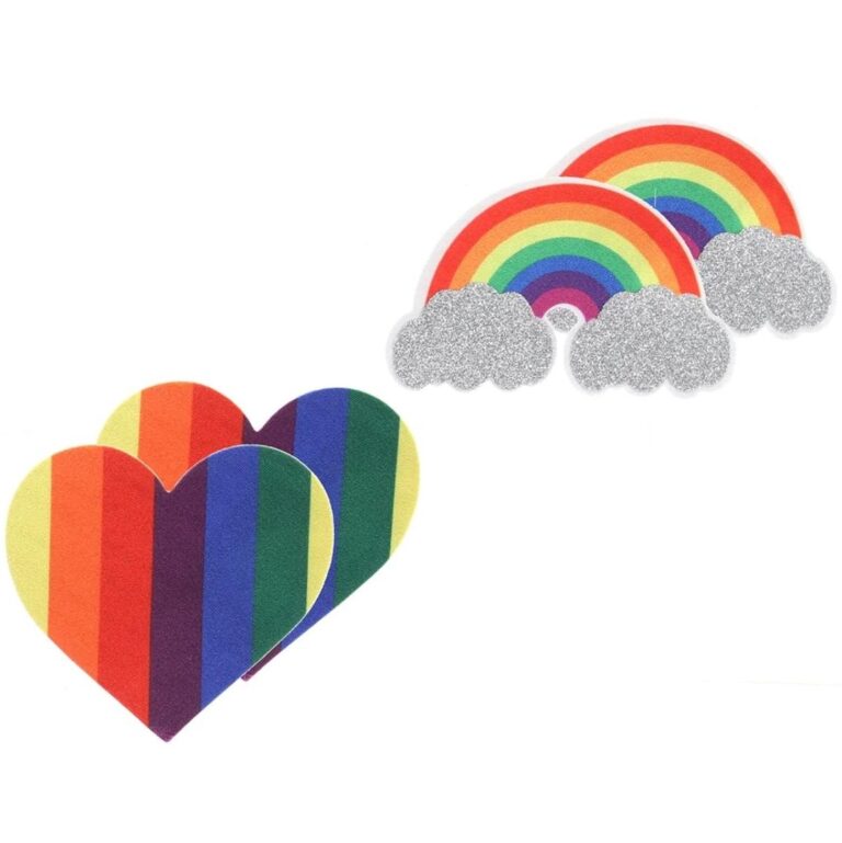 Pride Glitter Rainbows & Hearts Nipple Pasties Review