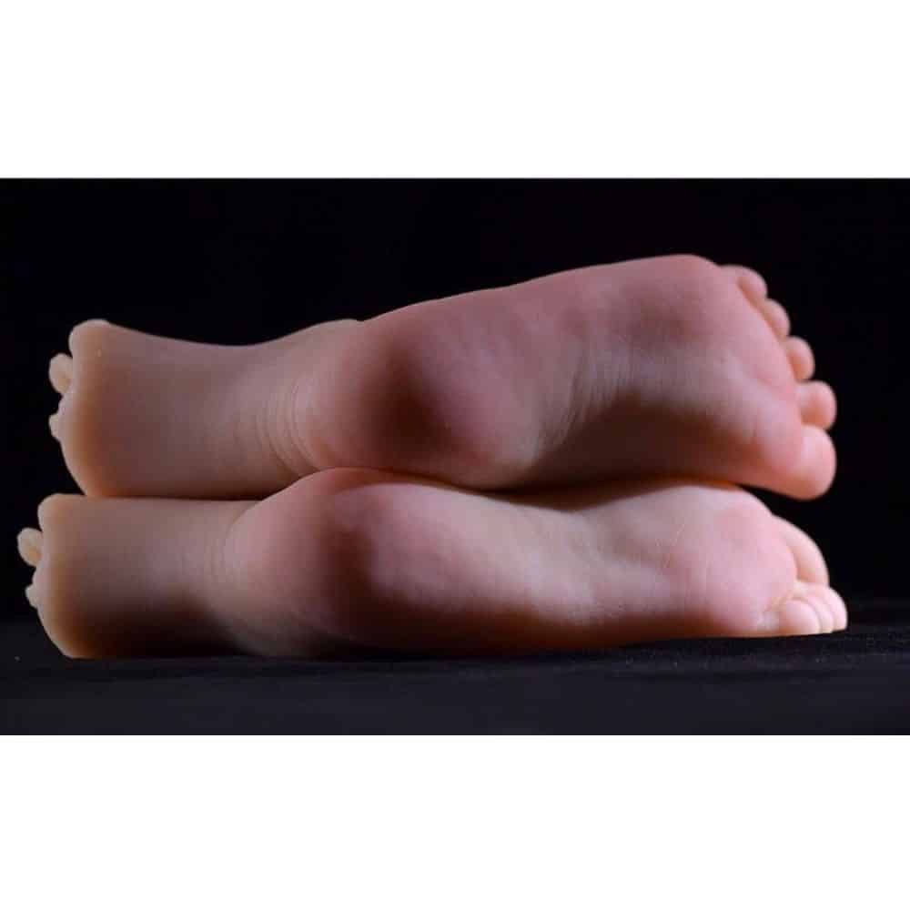 Realistic Silicone Feet with Vaginas. Slide 2
