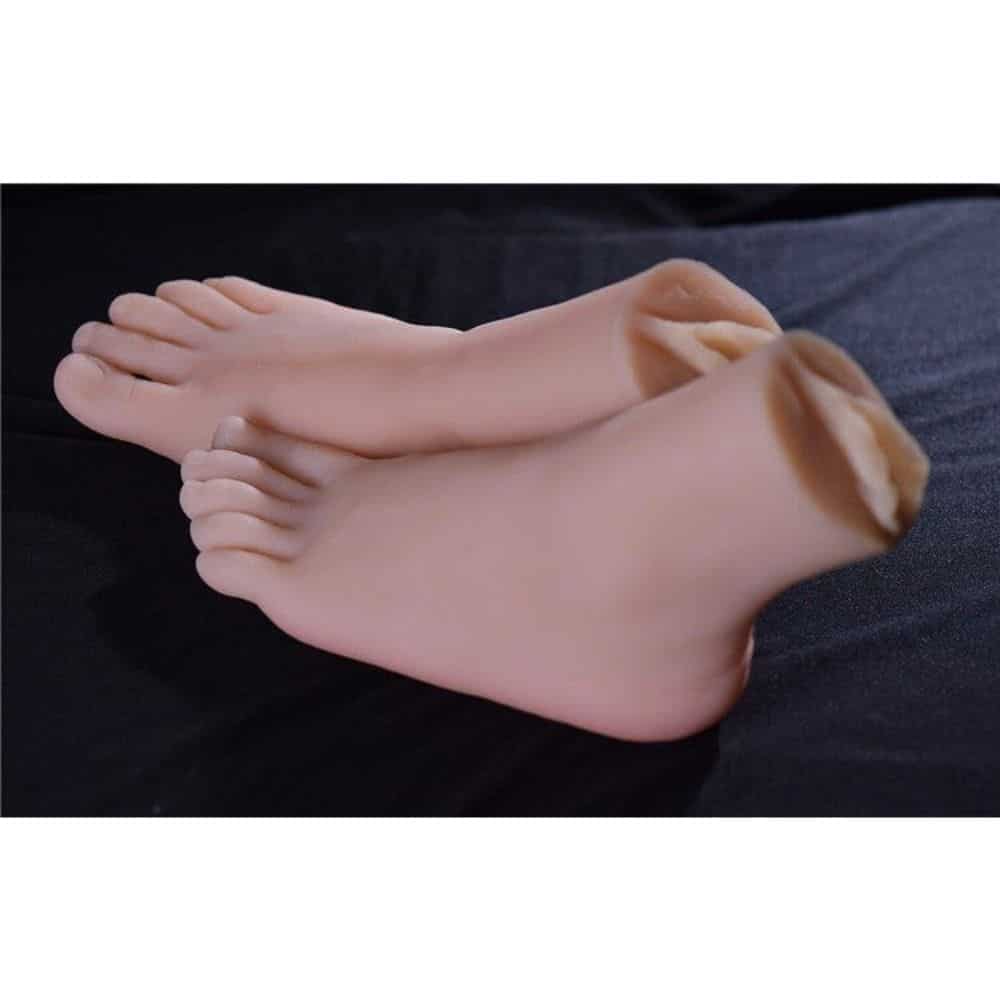 Realistic Silicone Feet with Vaginas. Slide 3