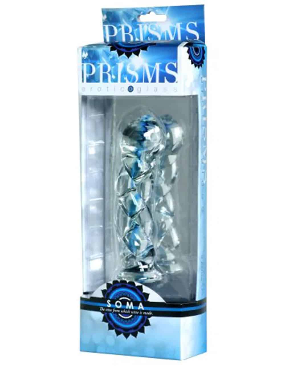 Prisms Erotic Glass Soma Twisted Dildo. Slide 3