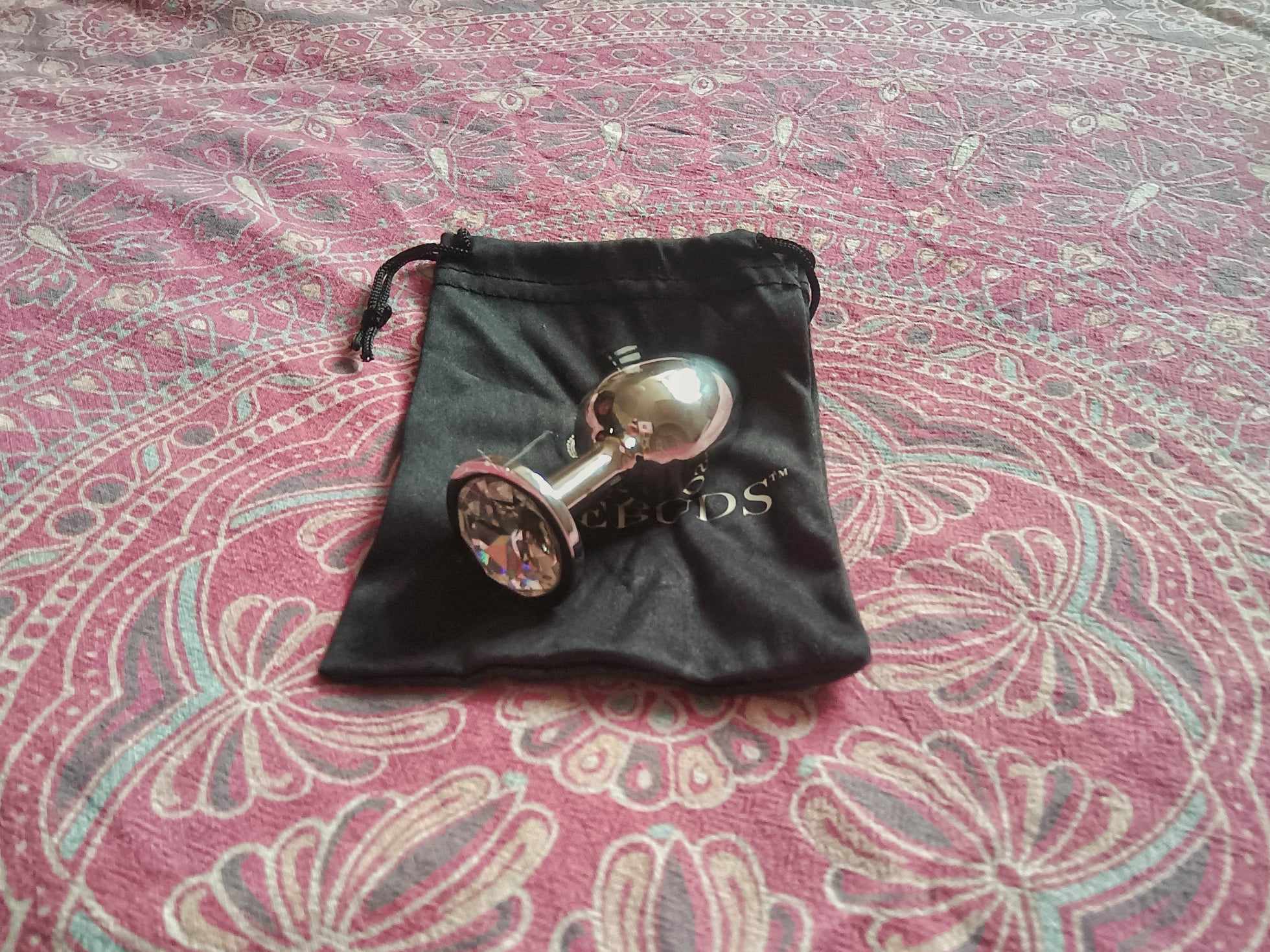 swarovski anal plug Pillow Talk Sneaky Stainless Steel Anal Plug with Swarovski Crystal main image 0