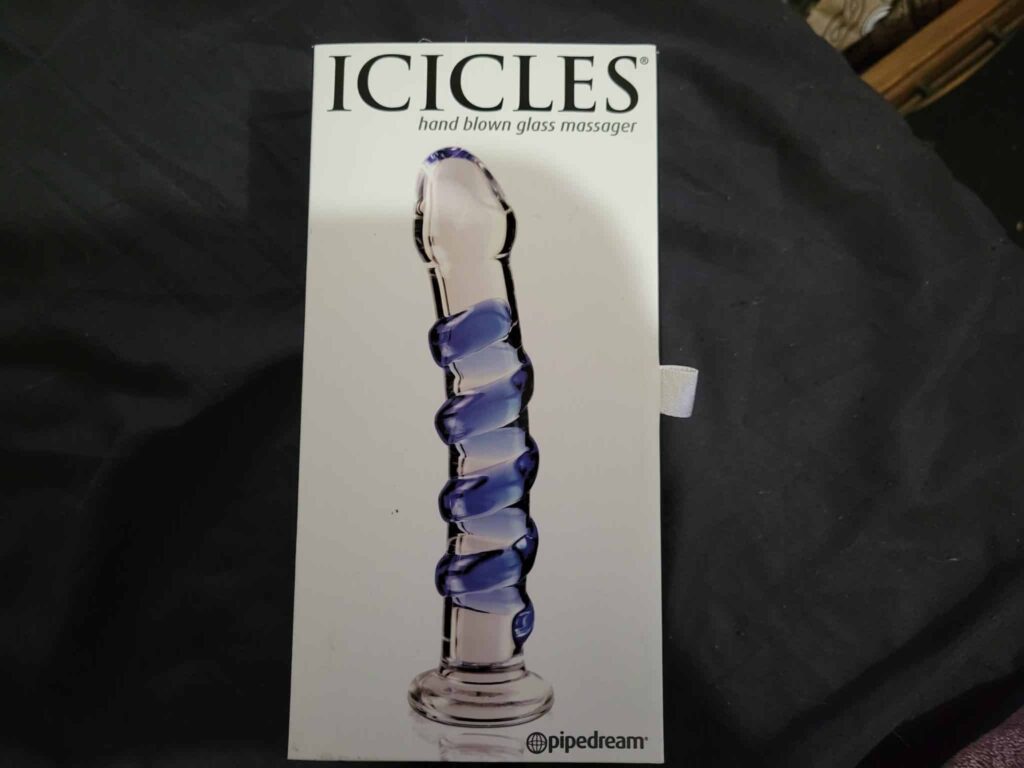 Icicles No. 5 Blue Swirl Dildo - 