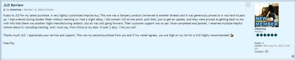 JLD doll forum review 1