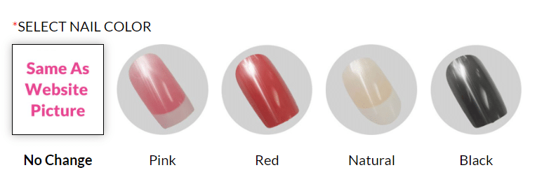 Sex doll customizations, nail color