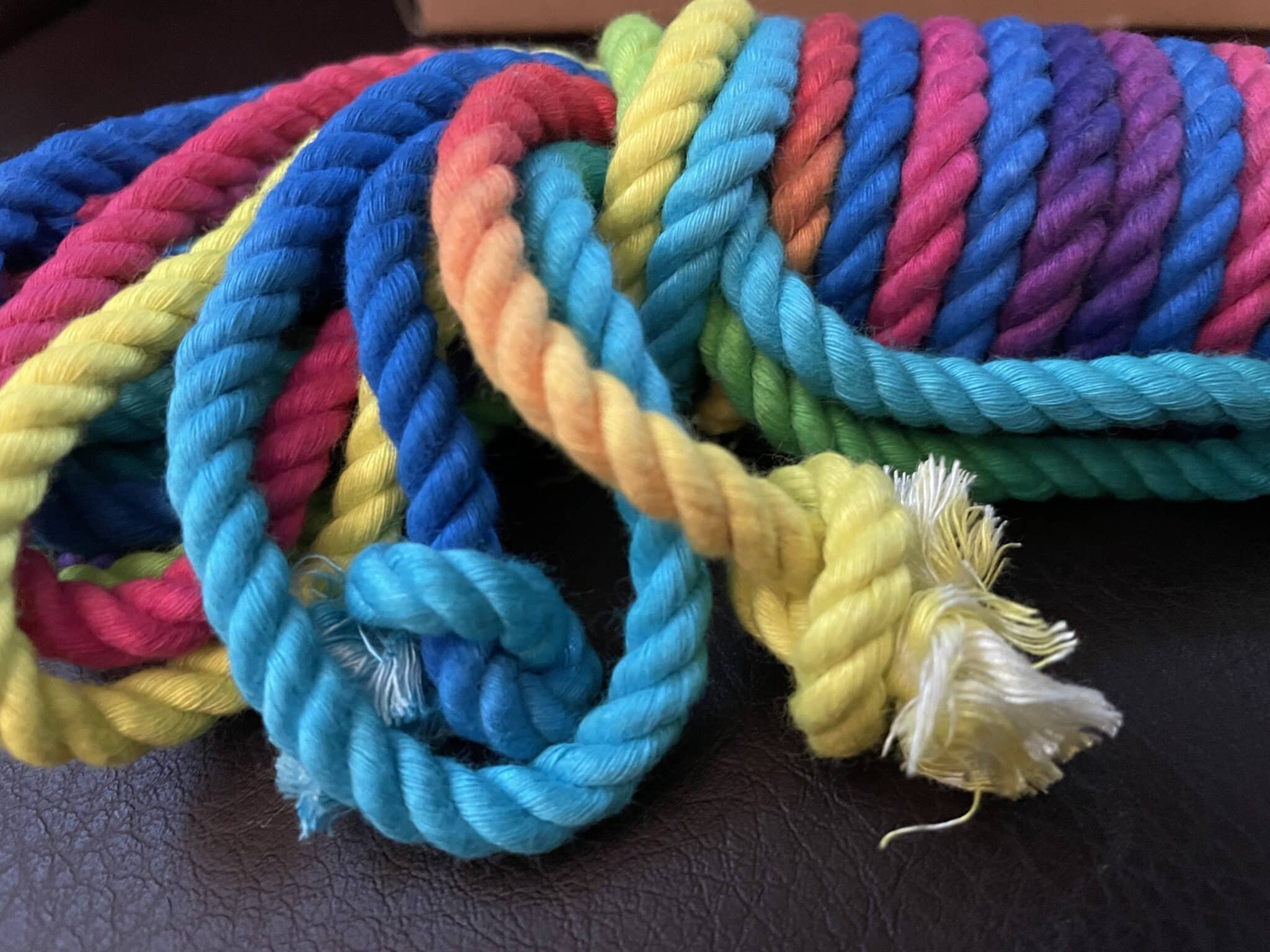 Oxy Rainbow Silk Kinbaku Bondage Rope. Slide 9