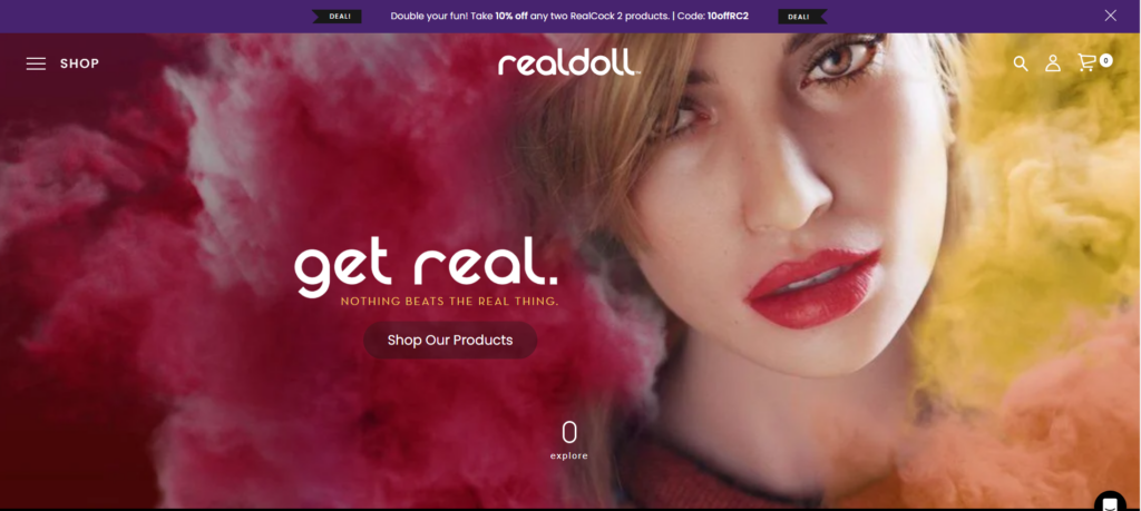 RealDoll review: landing page