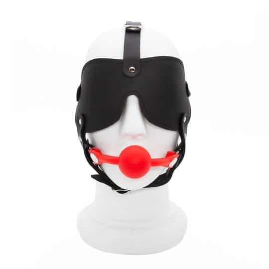 Product The Stockroom Silicone Ball Gag and Blindfold Head Harness