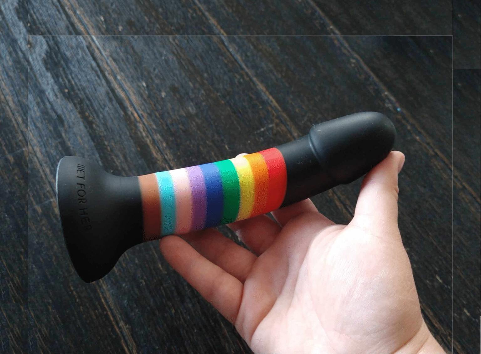 Wet For Her Rainbow Strap-On Dildo Review