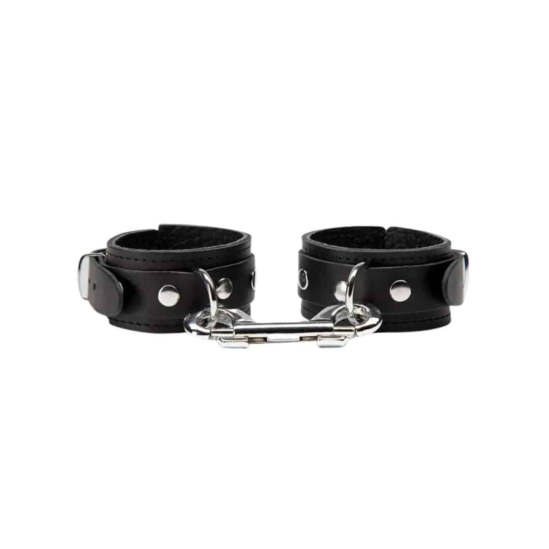 Bondage Boutique Soft Leather Handcuffs. Slide 2