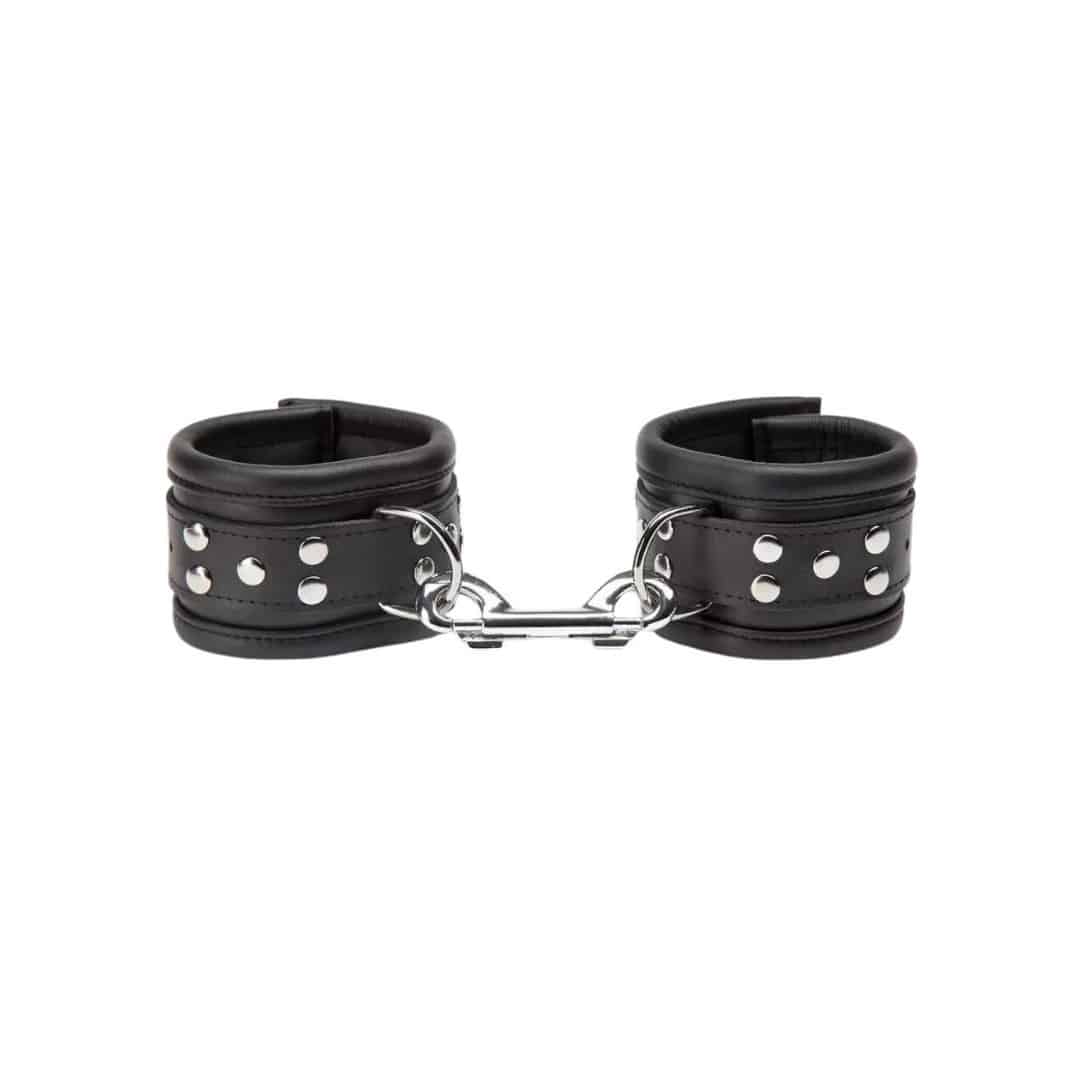 DOMINIX Deluxe Heavy Leather Ankle Cuffs. Slide 2