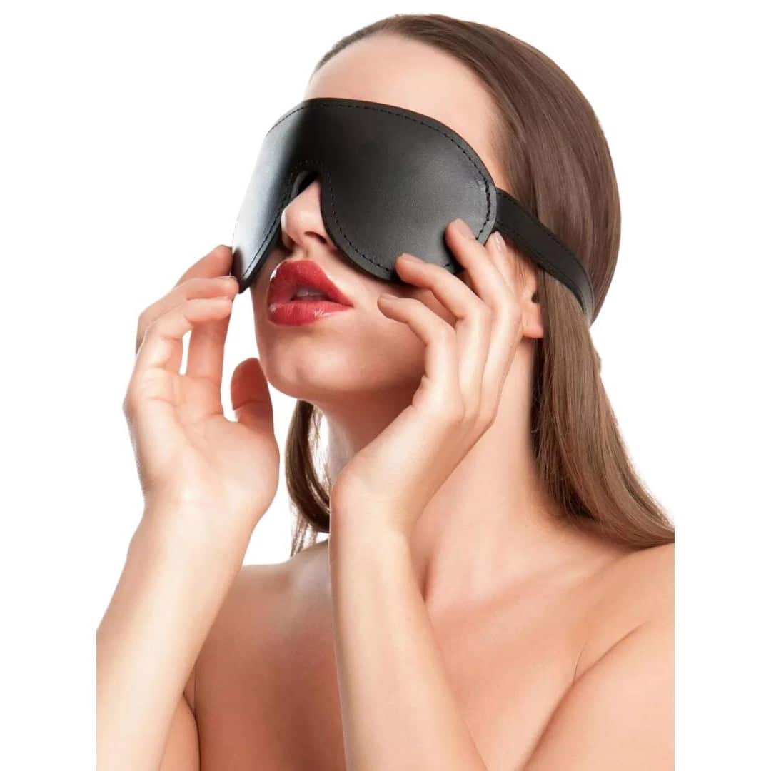 Compare Padded Leather Blindfold