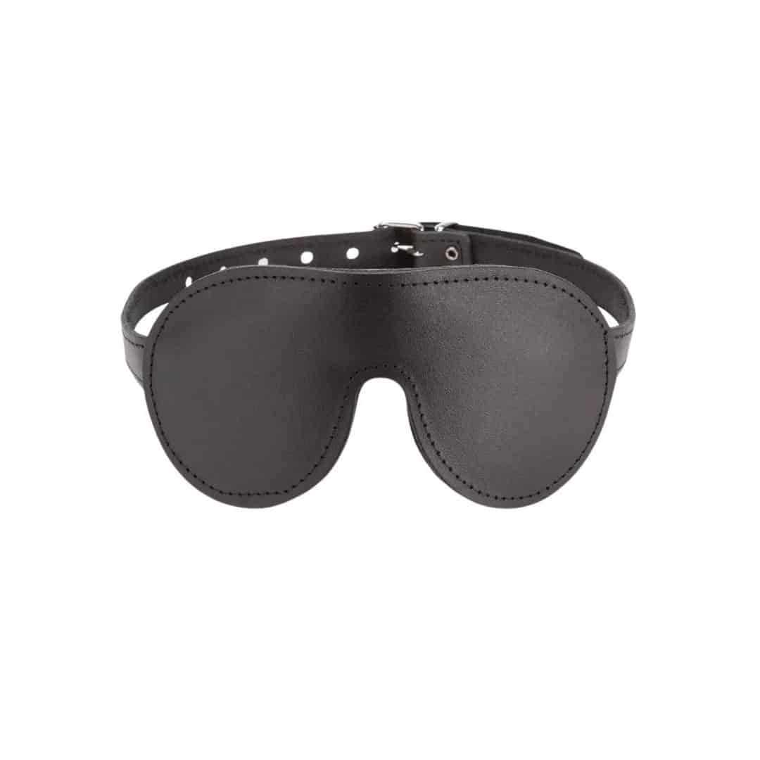 DOMINIX Deluxe Padded Leather Blindfold. Slide 2