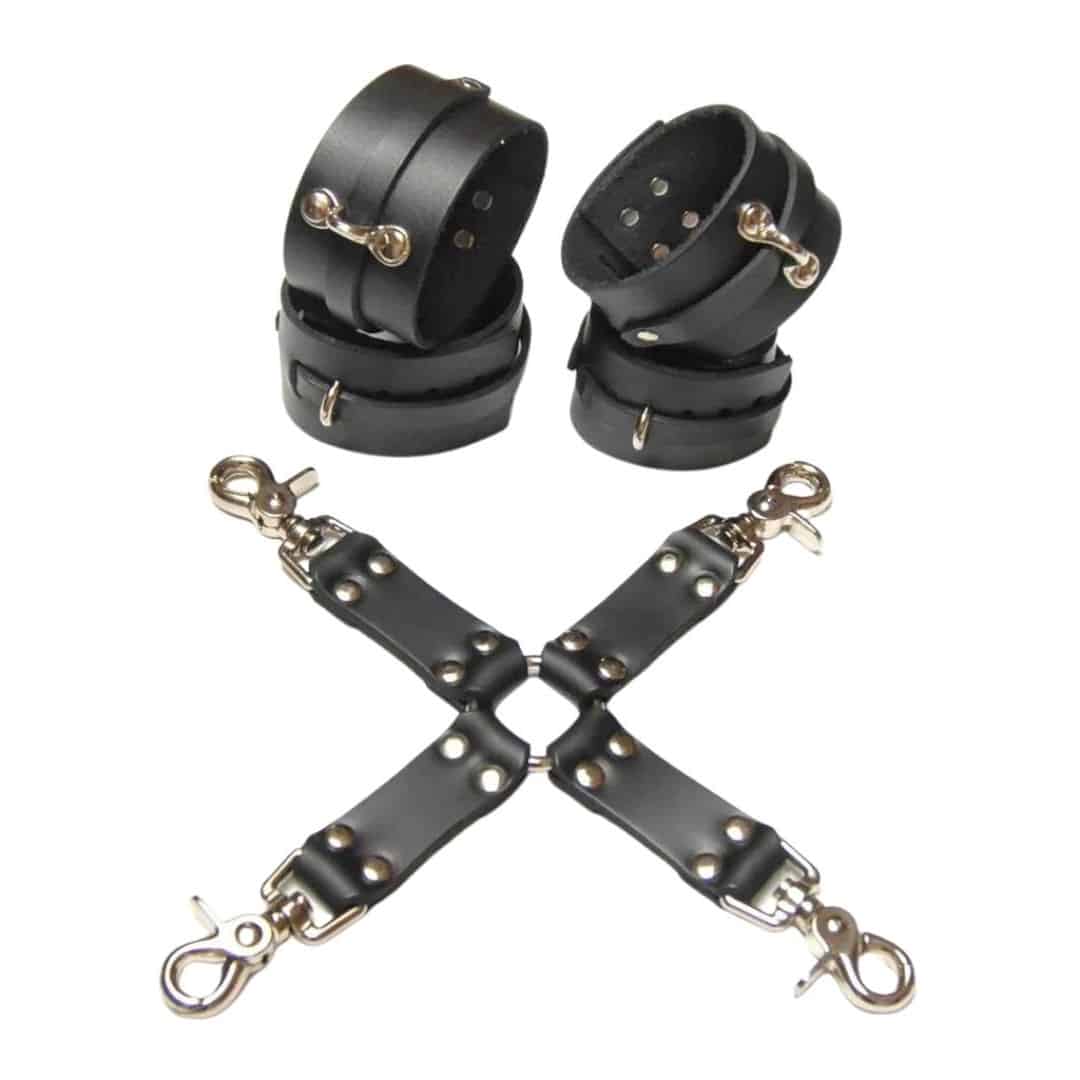 Product KinkLab Leather Hog Tie Bondage Kit