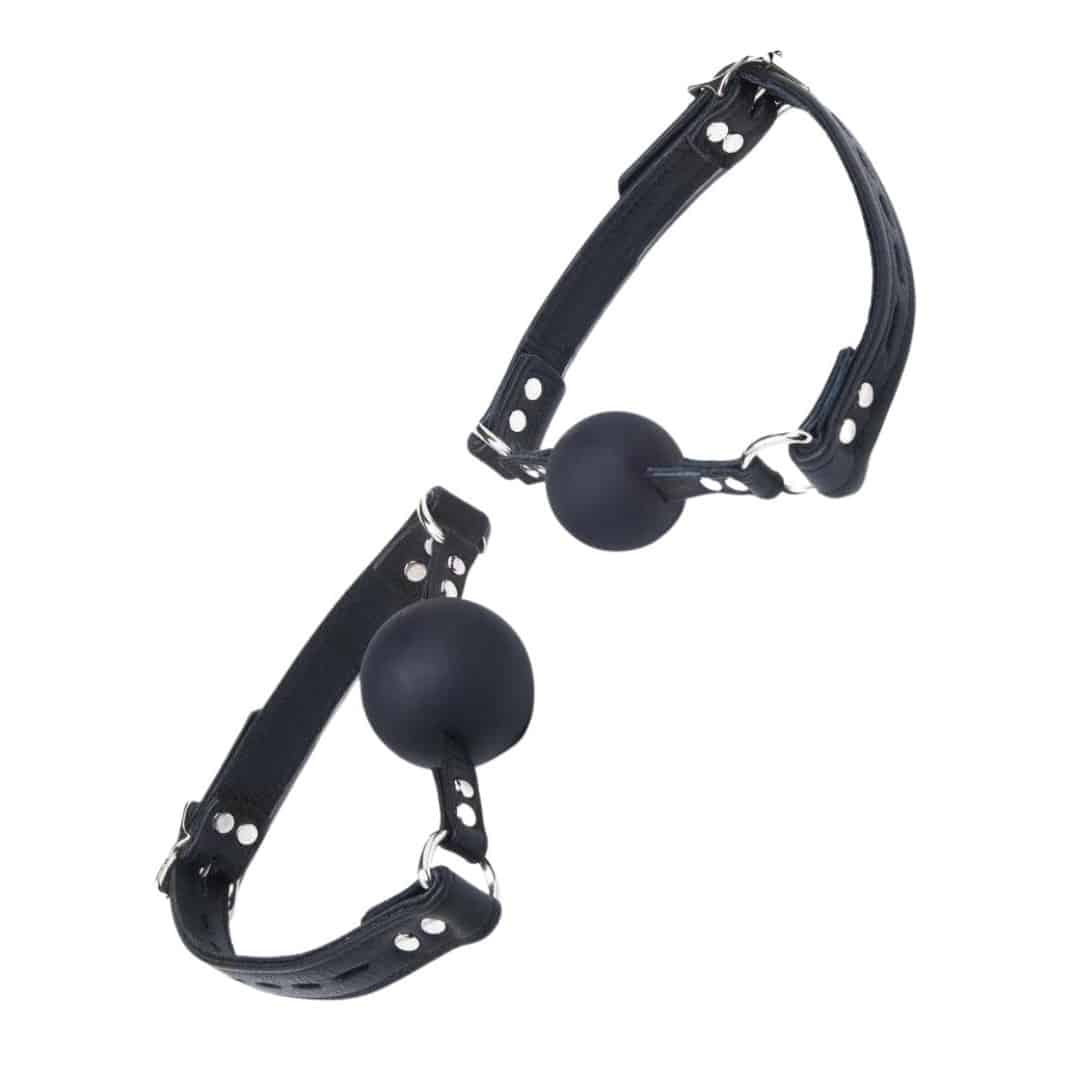 Rude Rider Silicone Ball Gag Black