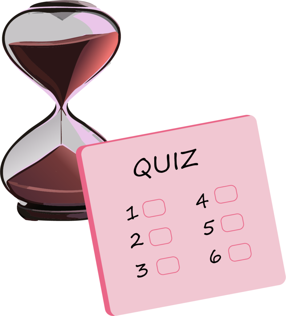 quiz with clock