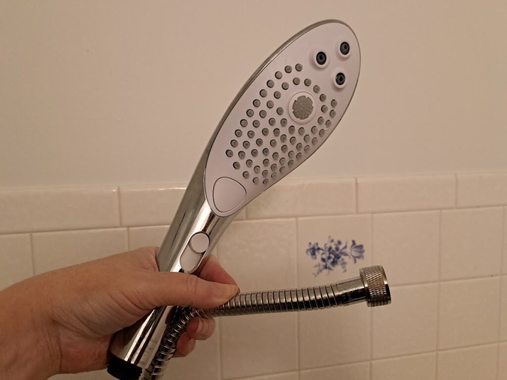Shower hose as an anal douche