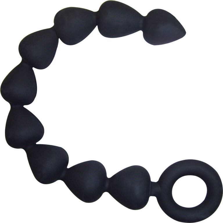 Sex & Mischief Silicone Anal Beads by Sportsheets - Fancy Some Anal Beads With Rings?