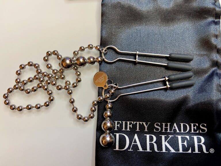Fifty Shades Darker At My Mercy Chained Nipple Clamps - 