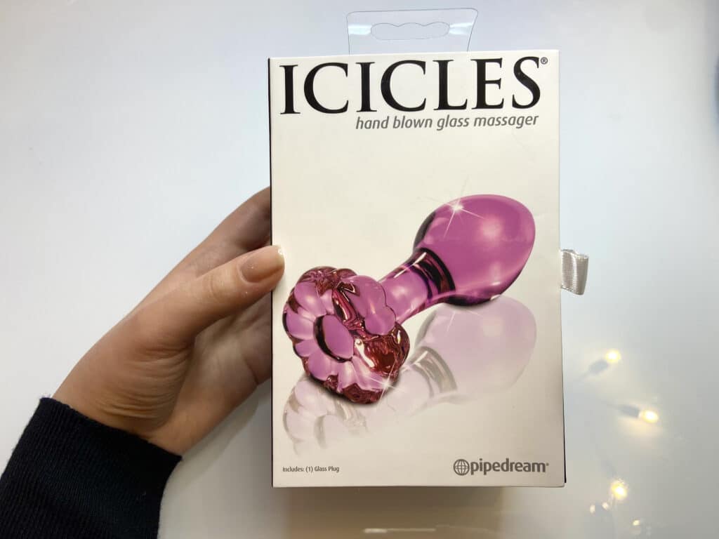 Icicles No. 48 Glass Butt Plug - 