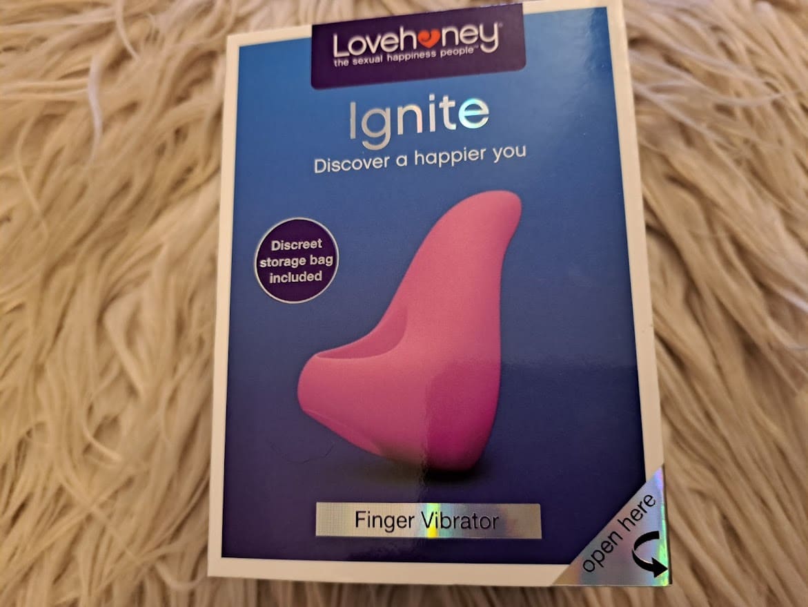 Lovehoney Ignite Finger Vibrator The Lovehoney Ignite Finger Vibrator’s Packaging