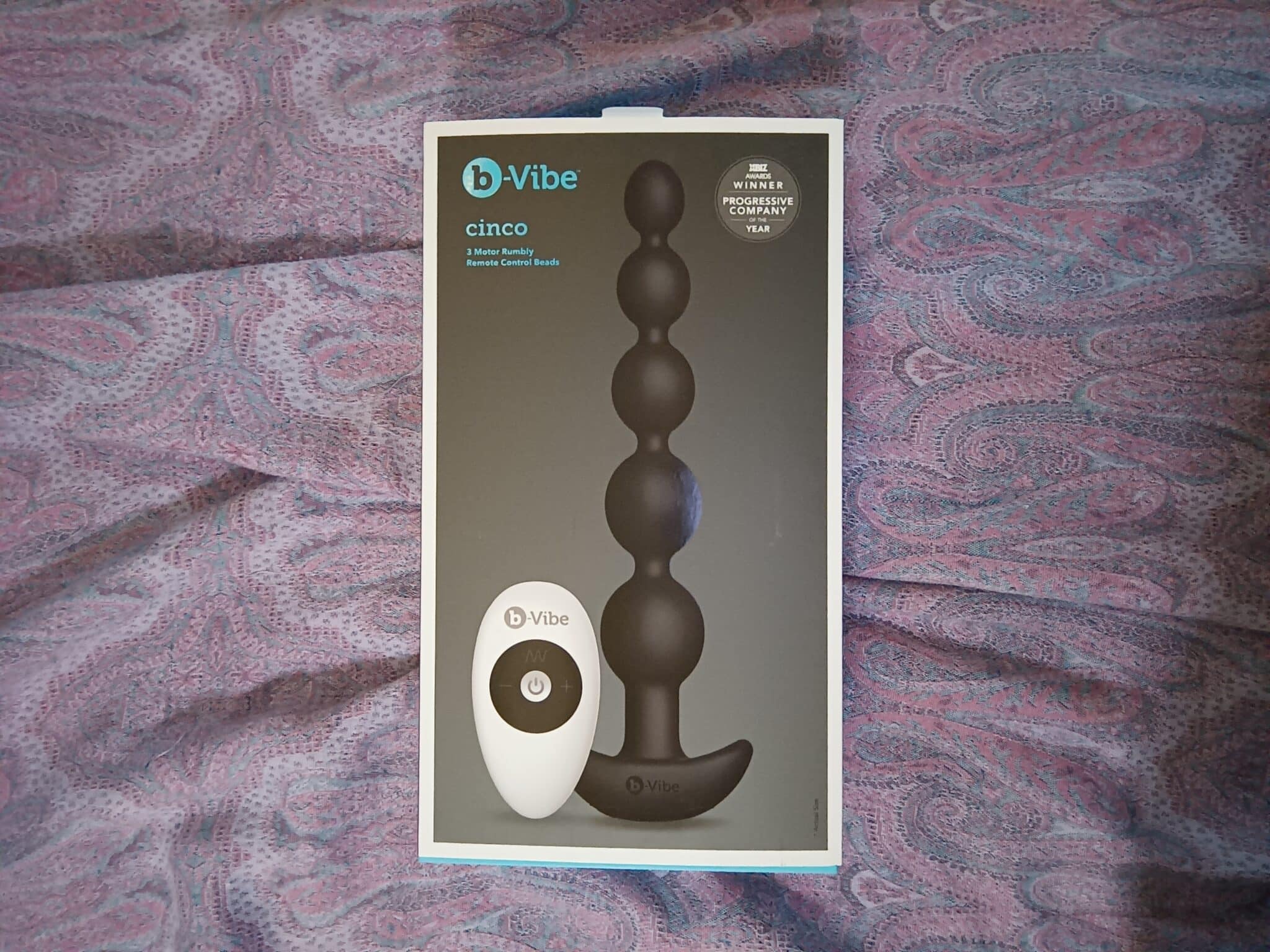 b-Vibe Cinco Remote Controlled Vibrating Anal Beads. Slide 8