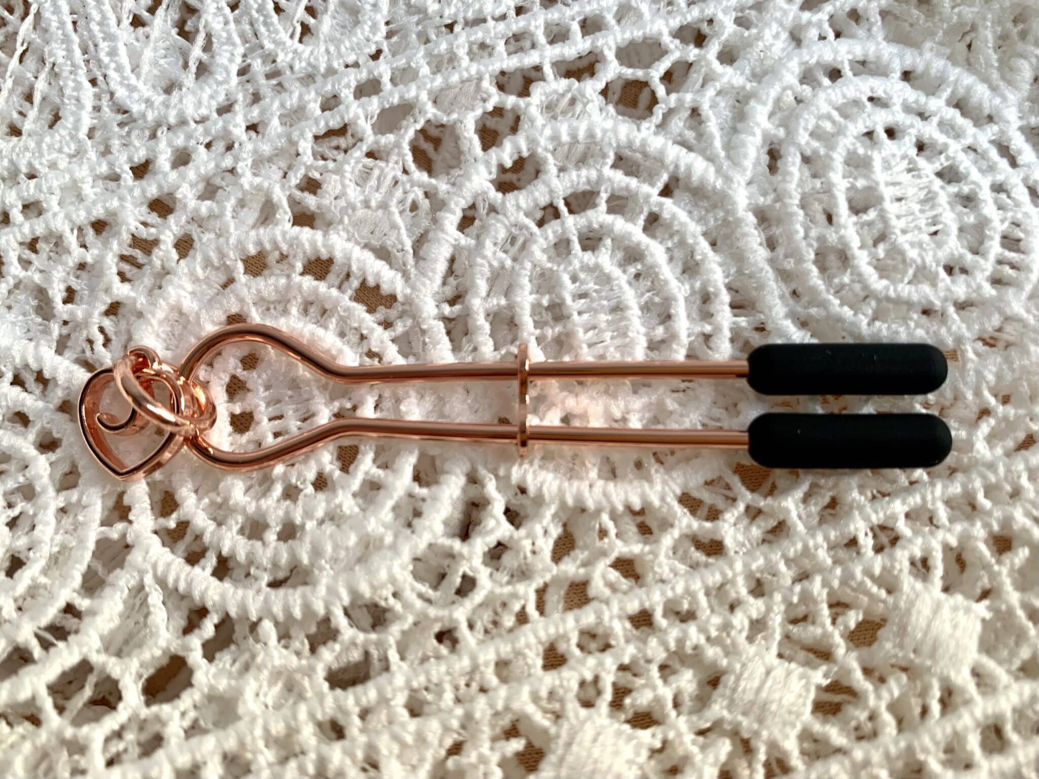 Bondage Boutique Rose Gold Adjustable Nipple Clamps Reviewing the Material Choices and Care Guidelines
