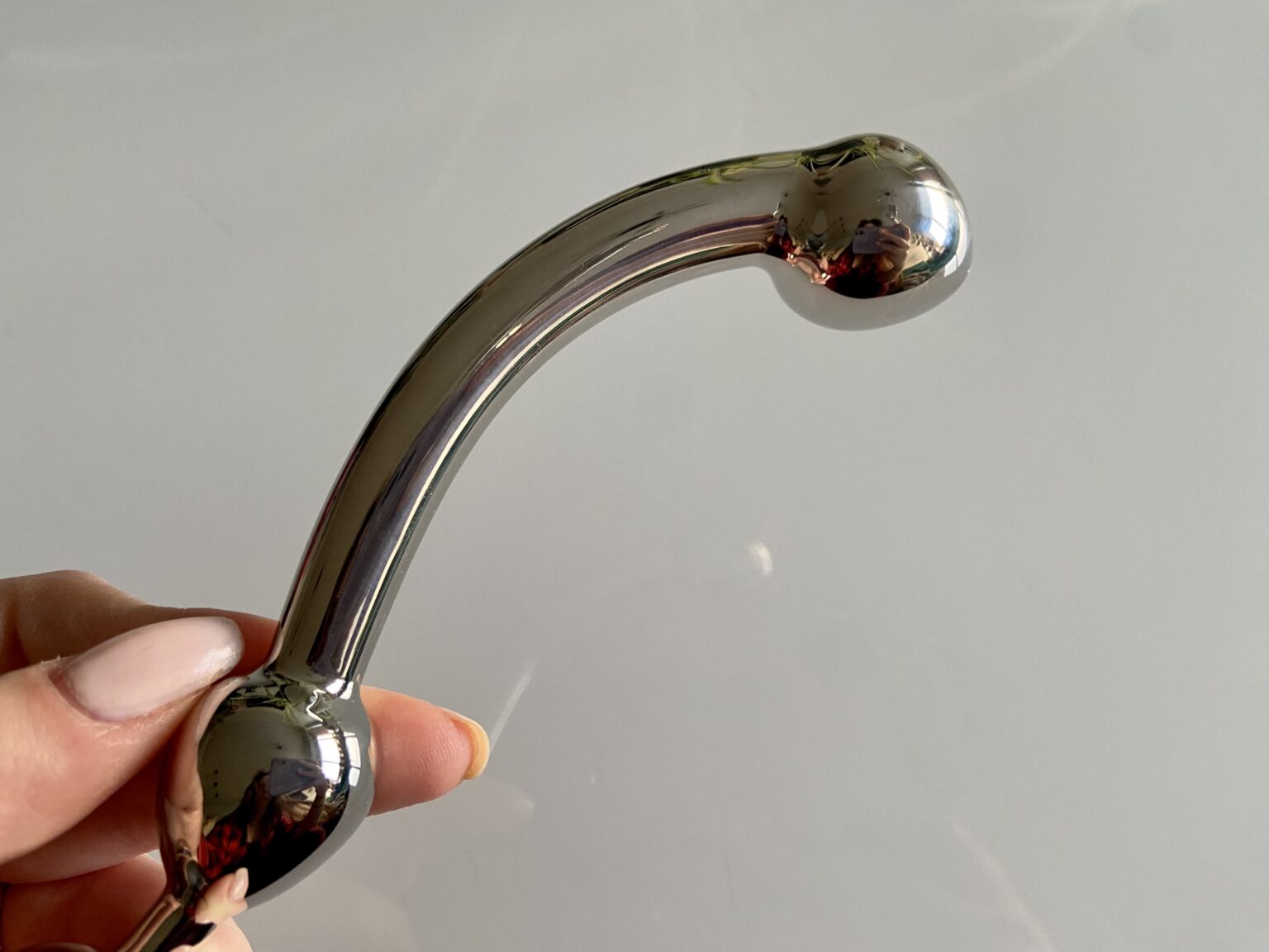 Heavy Stainless Steel Double-sided Dildo / Smooth Metal Sex Toy main image 1