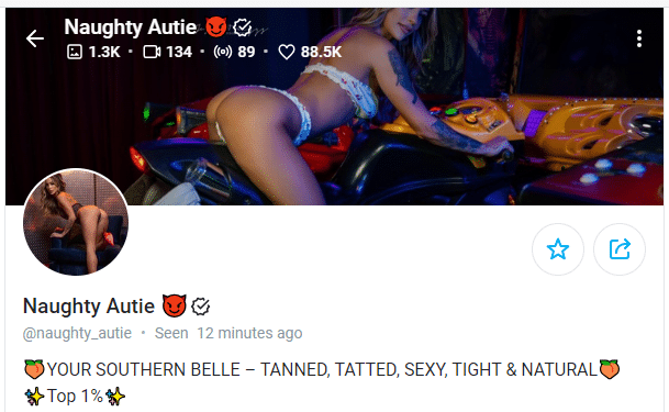 Naughtie Autie - Hot Southern Onlyfans Girl