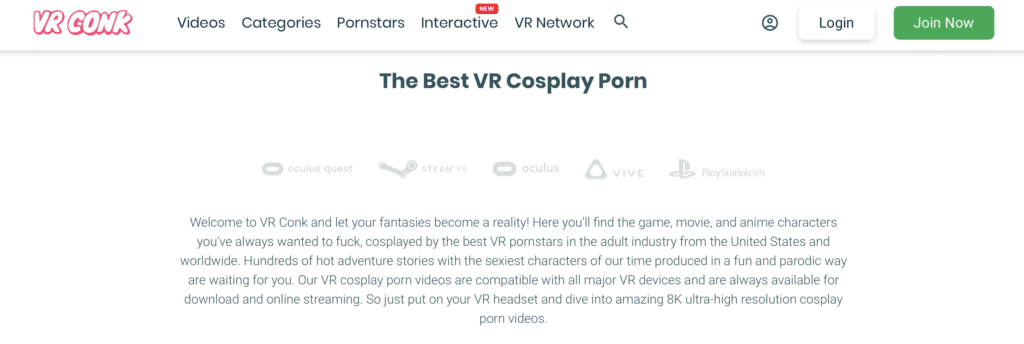 VR Conk website write-up