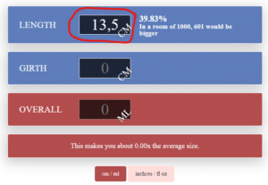 Penis Size Calculator - Compare Your Dick Now | Bedbible.com