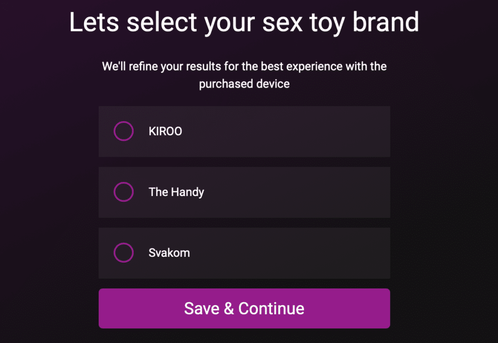 Feel VR Porn sex toy selection