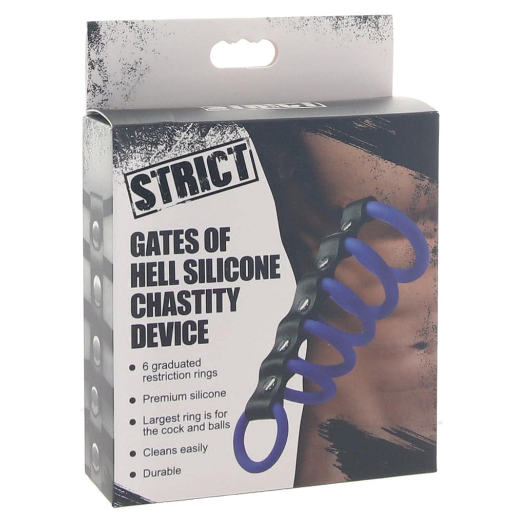 Strict Gates Of Hell Silicone Chastity Device. Slide 6