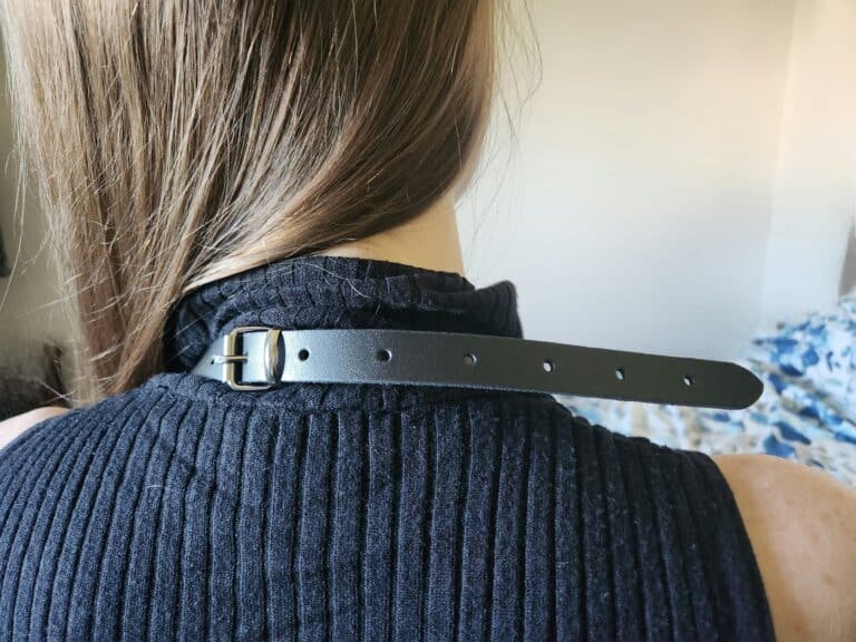 DOMINIX Deluxe Leather Open Cup Harness Bra Review