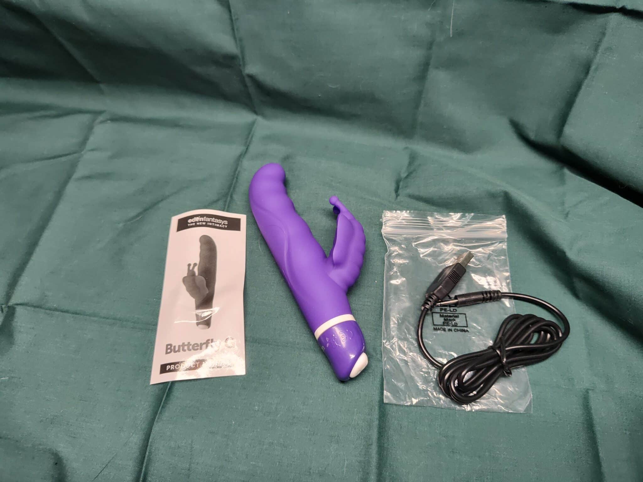 EdenFantasys Butterfly G Rabbit Vibrator Materials and care