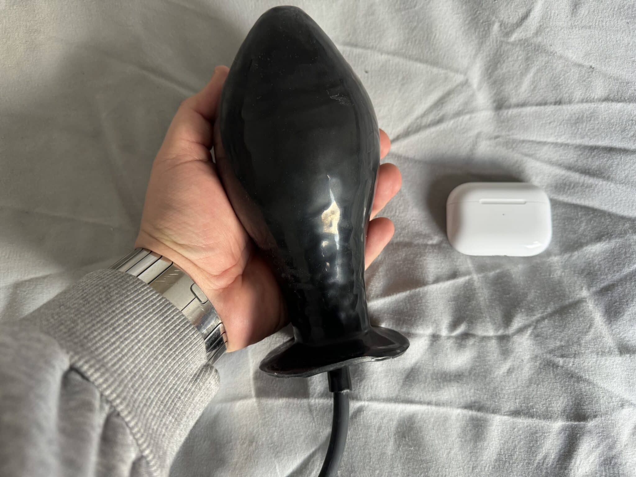 Cock Locker Inflatable Penis Butt Plug 6 Inch Ease of Use